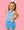 Active Princess Tiered Skort Set- Crystal Blue Princess