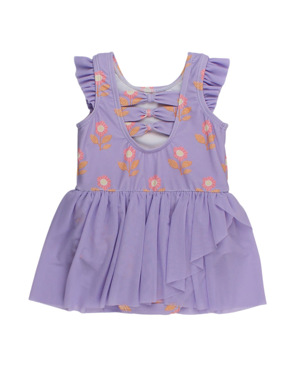 Flutter Sleeve Leotard- Petunia Petals