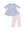 Country Calico Box Pleat Dress W/ Rib Leggings