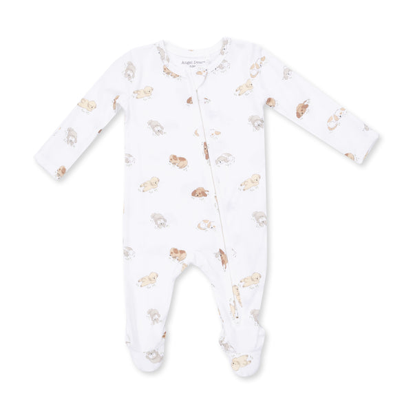 Puppy Snuggle Club 2 Way Zipper Footie