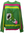 Green & Pink Striped Grinch Hand Holding QOS Card Sweater- (Women's)