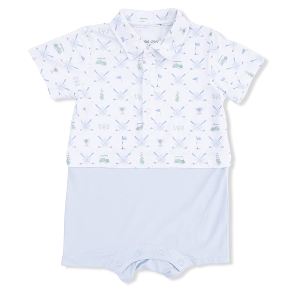 Golf Trellis Blue Playsuit