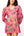 Pink & Red Stripe Christmas Icon Collar Dress- (Women's)