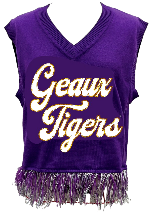 Licensed LSU Feather Tank Sweater (Women's)