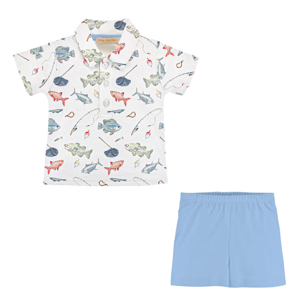 Fishing Day Printed Short Set