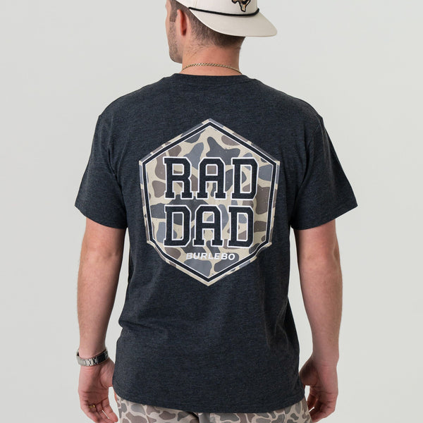 Rad Dad Tee- Heather Black (Men's)
