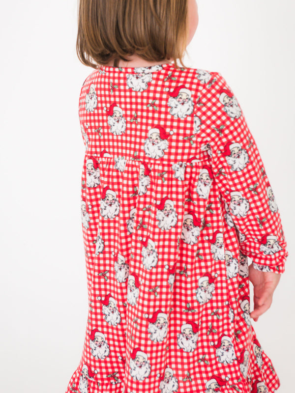 Dear Santa Pajama Nightgown- Red