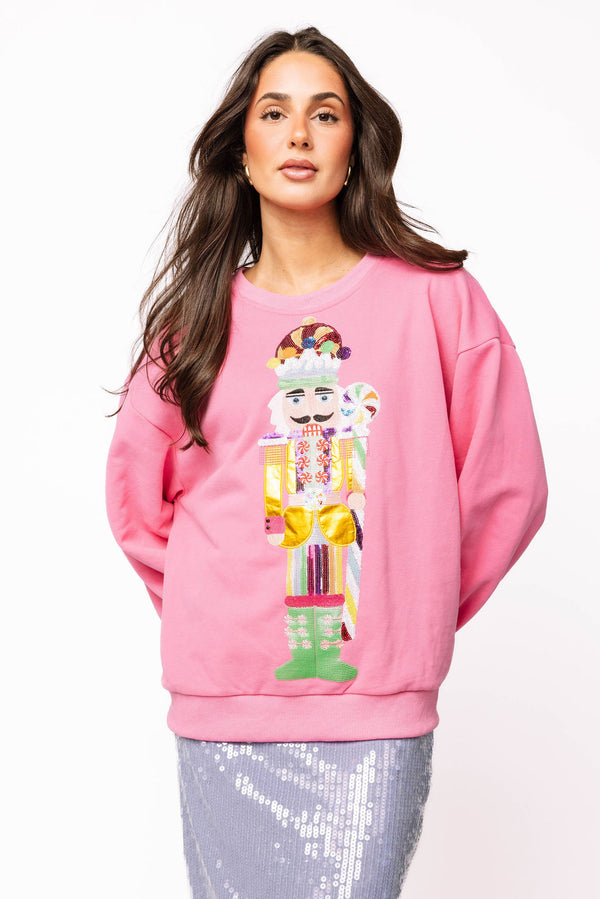 Pink Candyland Nutcracker Sweatshirt- (Women's)