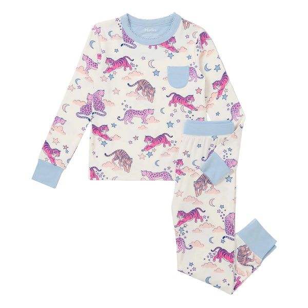 Night Time Tigers Bamboo Pajama Set