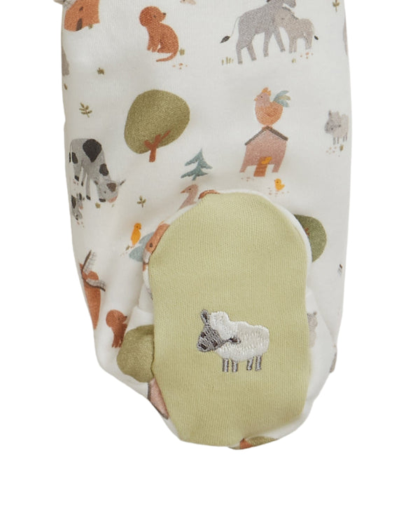 Funny Farm Organic Cotton Footie