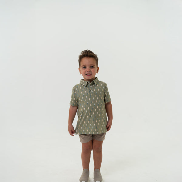 Youth Performance Polo- Sage Lightning