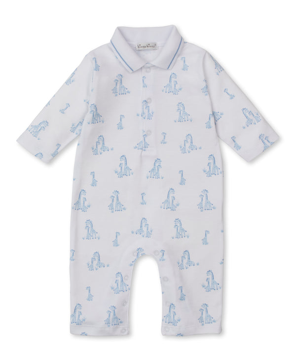 Giraffe Grace Playsuit- Light Blue