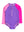 Zipper One Piece Rash Guard Swimsuit- Neon Purple Color Block