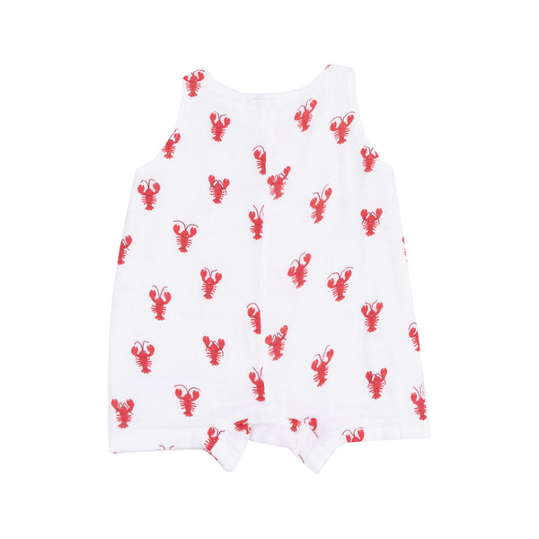 Lobster Muslin Sleeveless Romper
