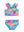 Racerback Flutter Tankini 2-Piece Swimsuit- Neon Ocean Coral