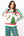 Stripe 'Sparkle Season' LS Sweater- (Women's)