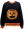 Black Halloween Pumpkin Candy Bucket Sweatshirt- (Women's)