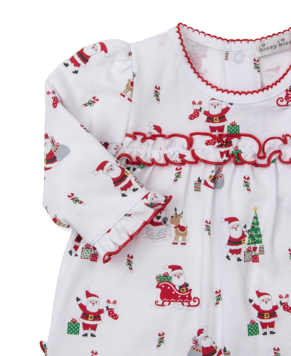 Christmas Capers Ruffle Playsuit