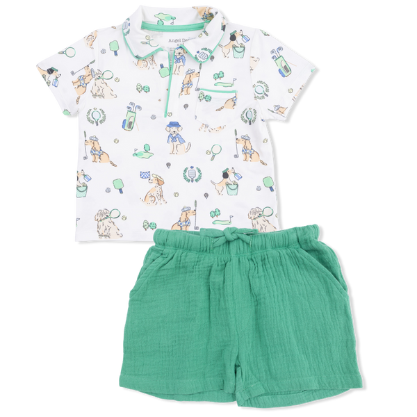 Country Club Dogs Polo Short Set
