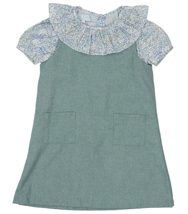Hazel Teal Briar Floral Dress