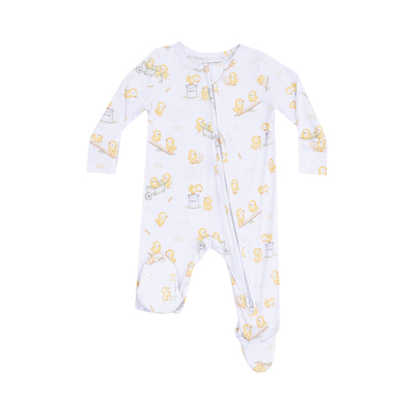 Baby Chicks 2 Way Zipper Footie