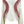 White Baseball Stitch Long Sleeve Sweater- (Women's)