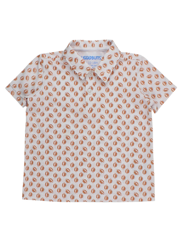 Performance Knit Polo- Football Frenzy