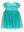 Teal Golden Princess Dress-Up Puff Sleeve Nightgown