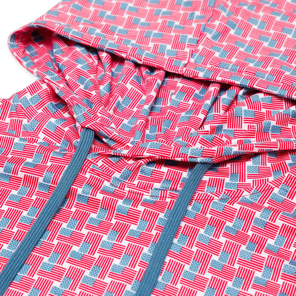 Performance Hoodie- American Flag Print (Men's)