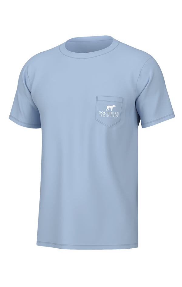 Youth Pointer Pontoon Tee- Blue Sky
