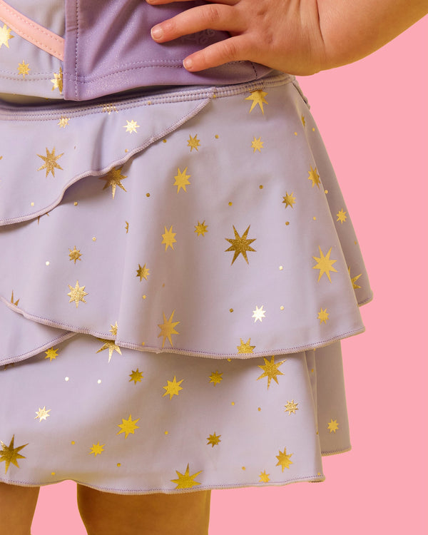 Active Princess Tiered Skort Set- Amethyst Princess