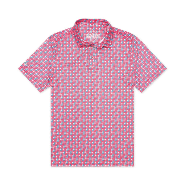 Performance Polo- American Flag Print (Men's)