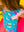 Ruffle V-Back One Piece- Neon Pool Party