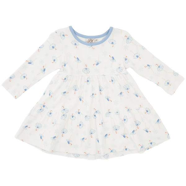 Winter Ballerina Print Dress