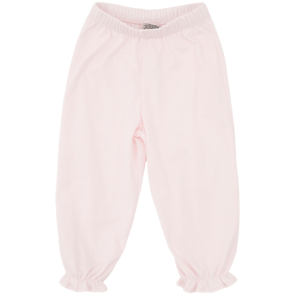 Ruffle Bloomer Pants- Light Pink Stripe