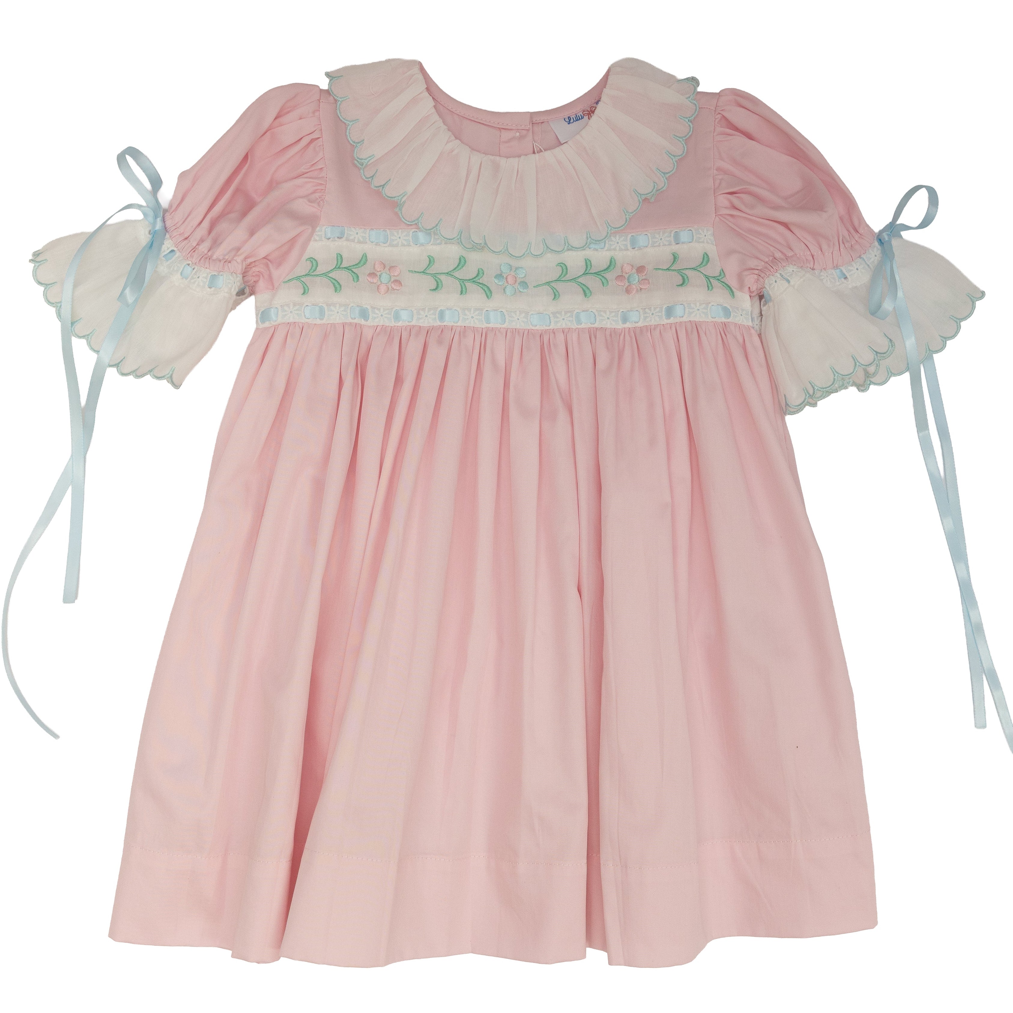 Pastel Floral Embroidered Dress 5 Pastel Floral Embroidered Dress 5