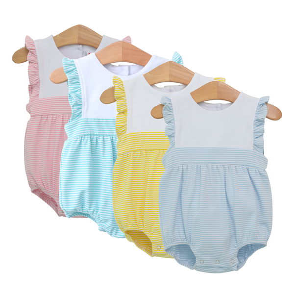 Sophia Bubble- Light Blue Stripe