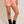 Waist Tie Check Shorts- Orange