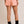 Waist Tie Check Shorts- Orange