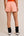 Waist Tie Check Shorts- Orange