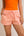 Waist Tie Check Shorts- Orange