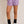 Waist Tie Check Shorts- Purple