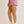 Waist Tie Check Shorts- Red