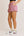Waist Tie Check Shorts- Red