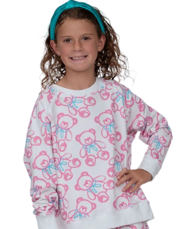 Spray Painted Bears Oversized Sweatshirt
