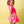 Neon Pink Full Sequin Dress