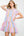 V-Neck Striped Pattern Dress