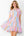 V-Neck Striped Pattern Dress