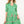 Tassel Puff Sleeve Floral Dress- Green