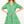 Tassel Puff Sleeve Floral Dress- Green